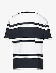 Tommy Hilfiger - RUGBY STRIPE TEE S/S - lyhythihaiset t-paidat - white base/blue stripes - 1