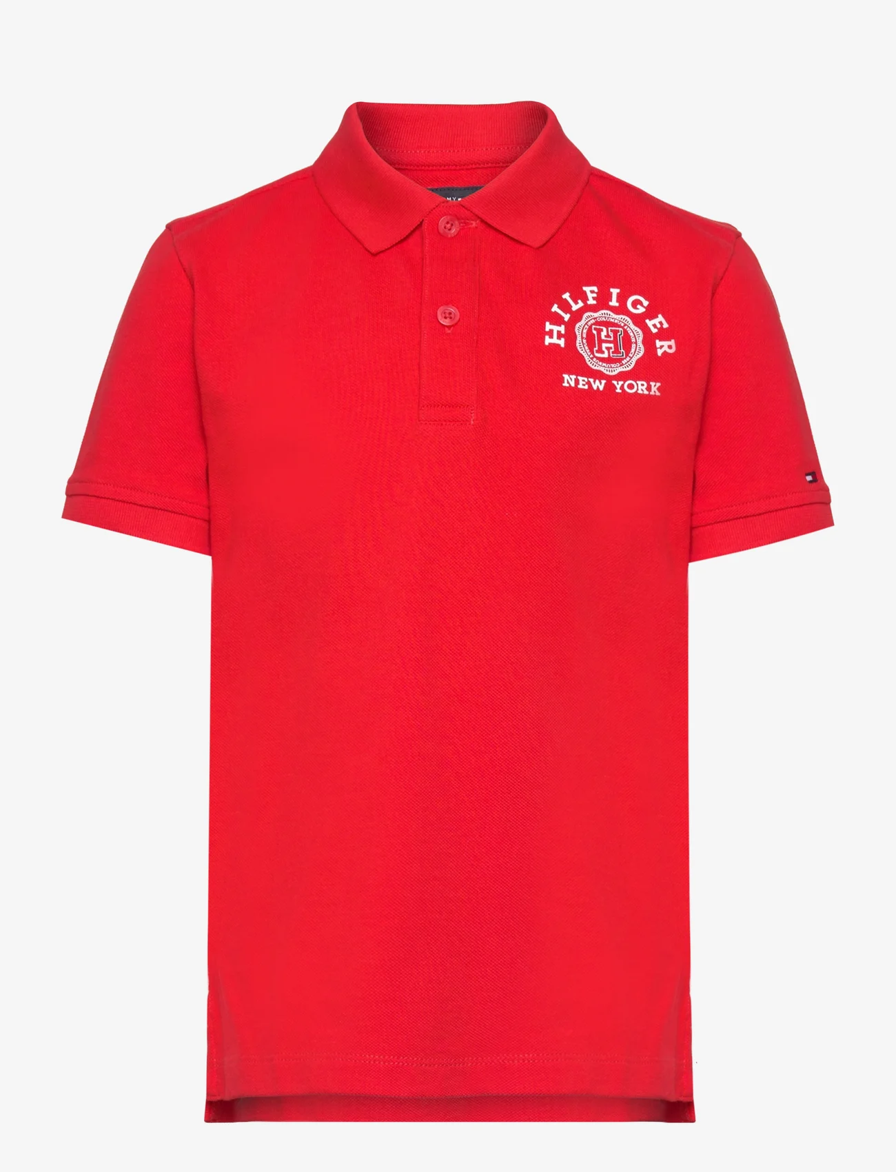 Tommy Hilfiger - MONOTYPE POLO S/S - pikeepaidat - fierce red - 0