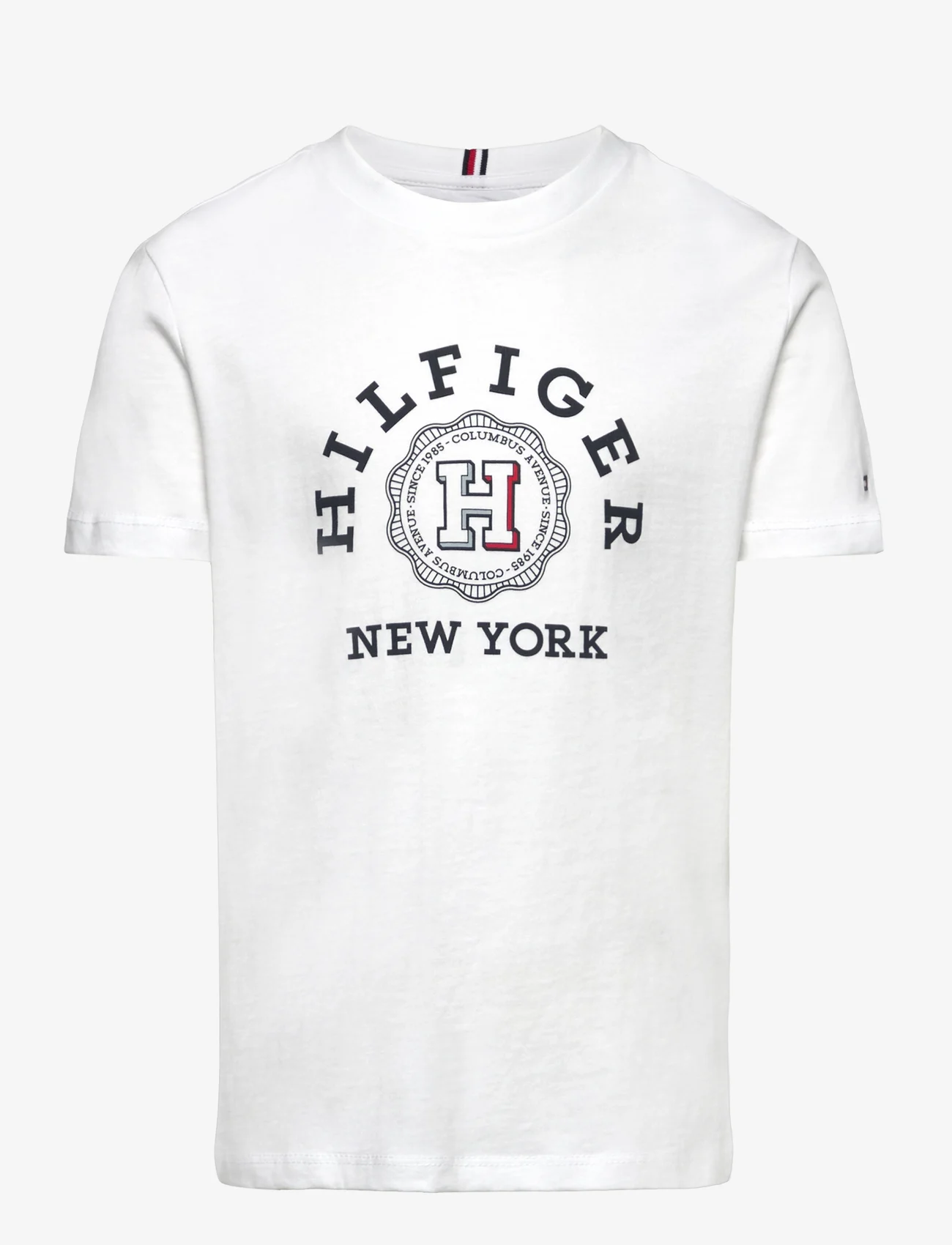 Tommy Hilfiger - MONOTYPE ARCH TEE S/S - short-sleeved t-shirts - white - 0