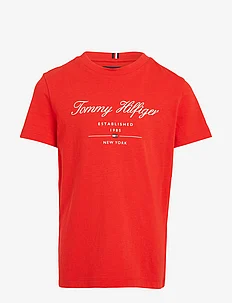 TOMMY SCRIPT TEE S/S, Tommy Hilfiger