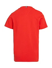 Tommy Hilfiger - TOMMY SCRIPT TEE S/S - short-sleeved t-shirts - fierce red - 4
