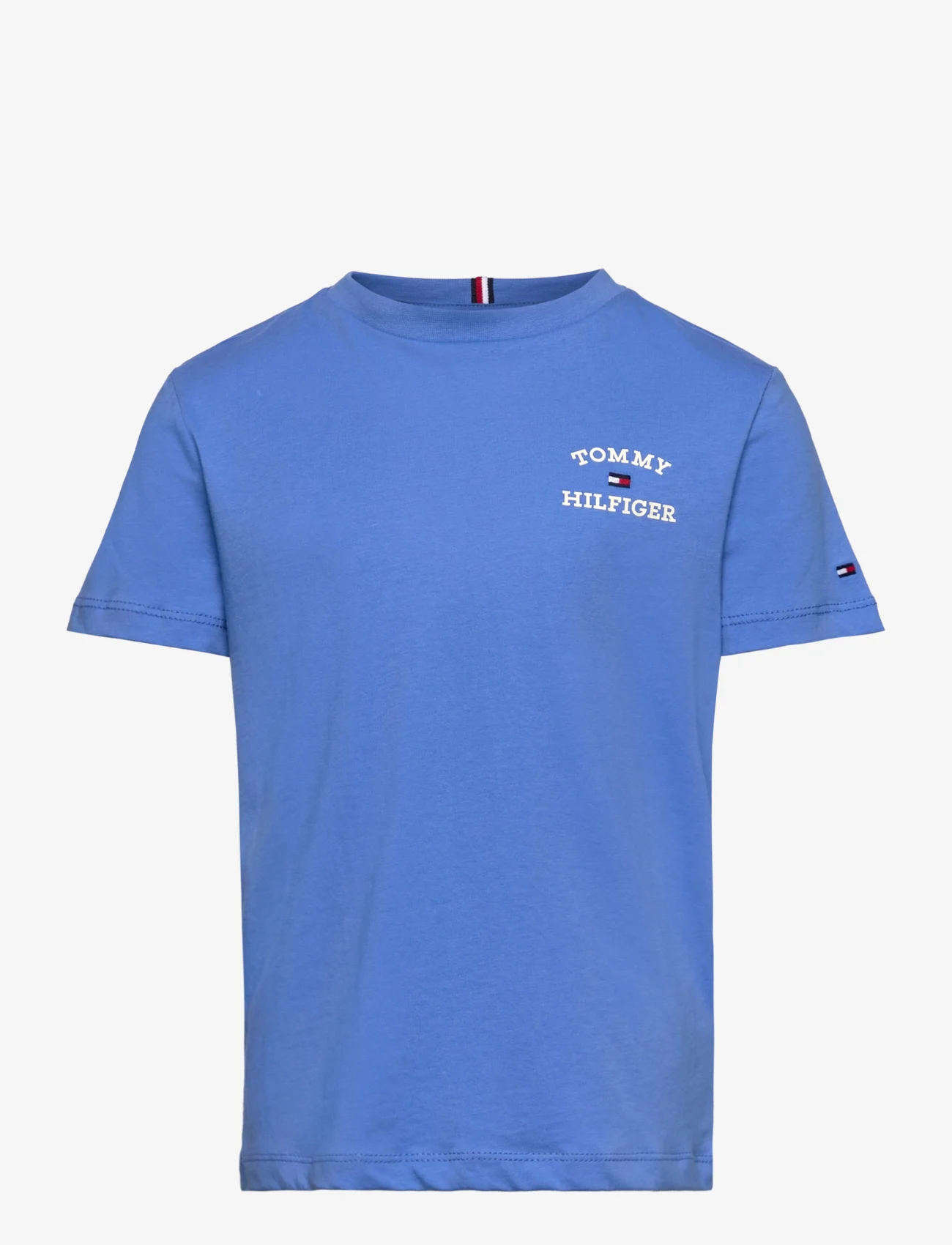 Tommy Hilfiger - TH LOGO TEE S/S - kortærmede t-shirts - blue spell - 0