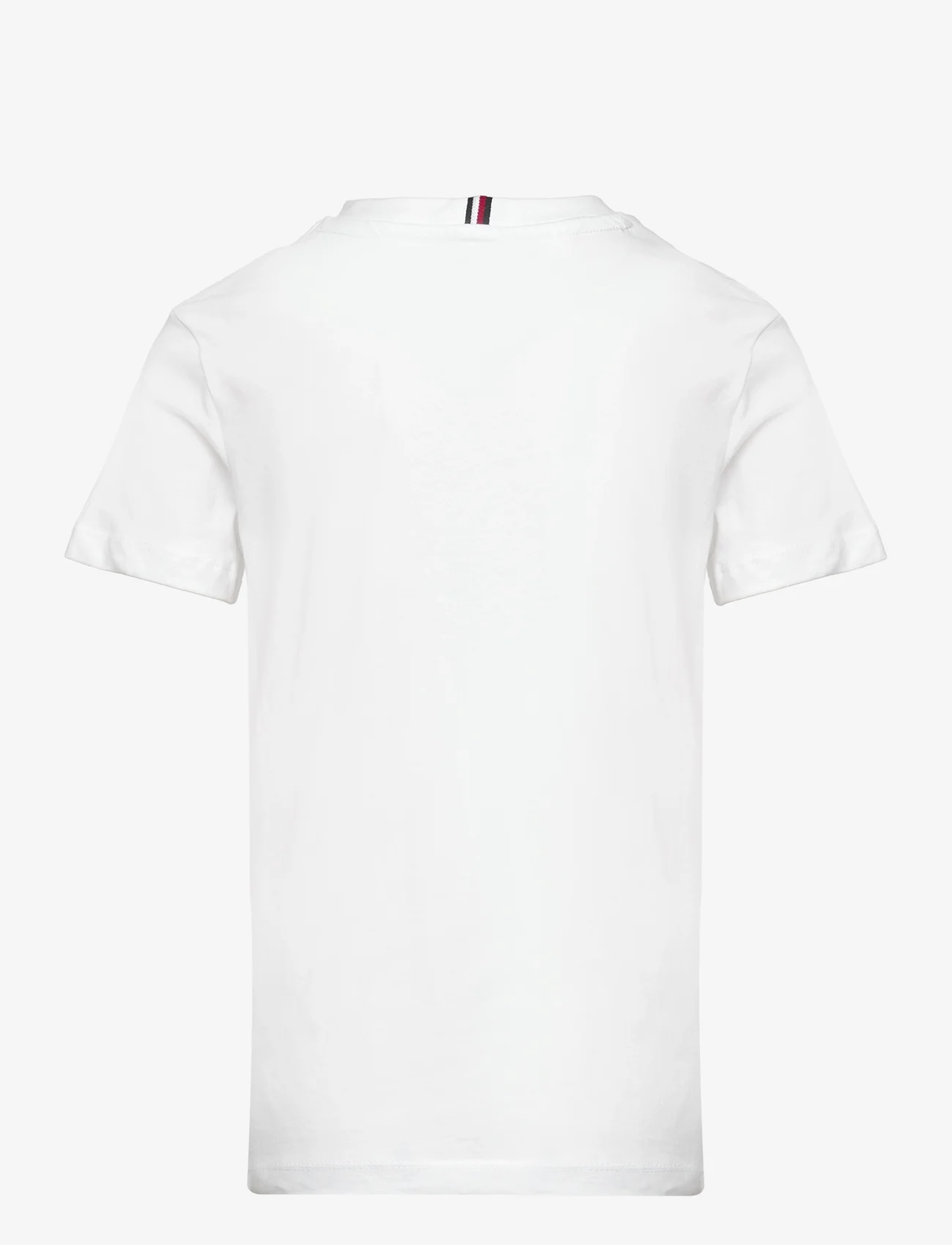 Tommy Hilfiger - TH LOGO TEE S/S - kortärmade t-shirts - white - 1