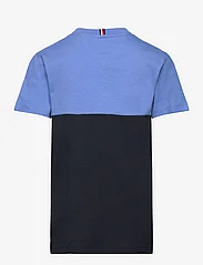 Tommy Hilfiger - ESSENTIAL COLORBLOCK TEE S/S - kortærmede t-shirts - blue spell/desert sky - 1