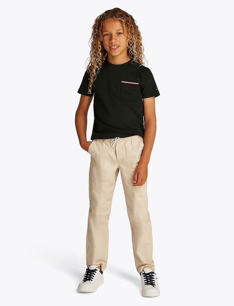 Tommy Hilfiger - POCKET TEE S/S - kurzärmelige - black - 0