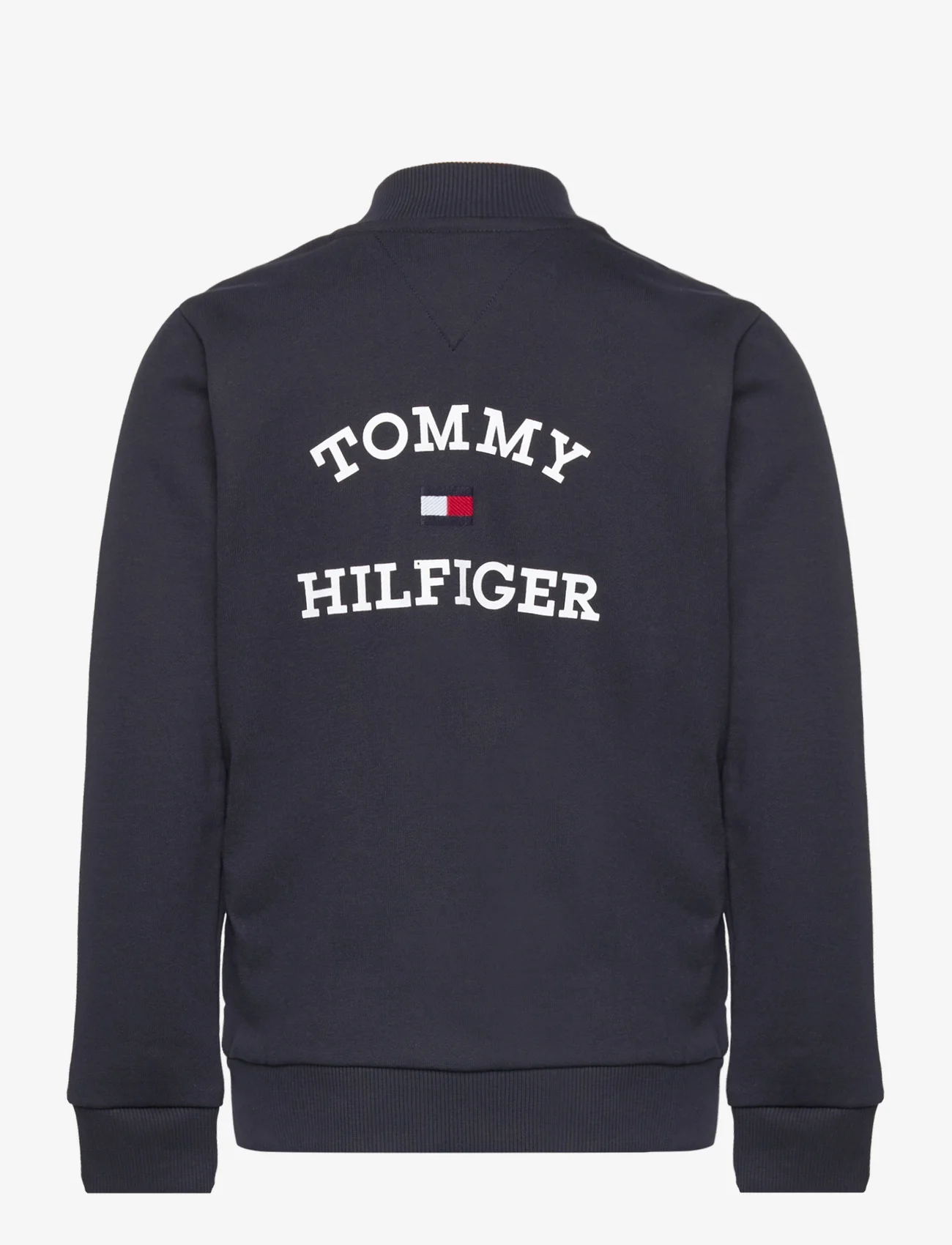 Tommy Hilfiger - TH LOGO ZIP TROUGH SWEATSHIRT - sweatshirts - desert sky - 1
