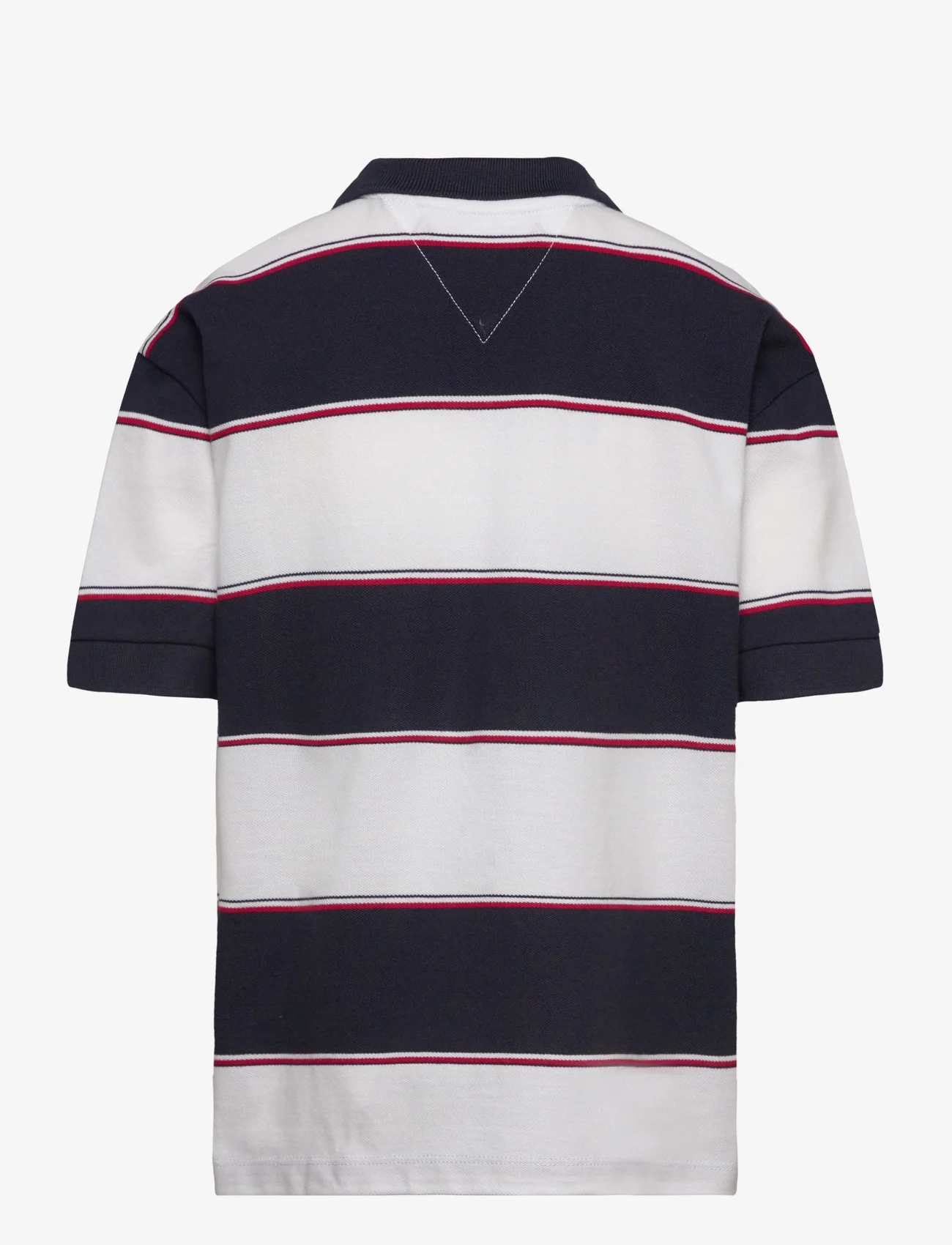 Tommy Hilfiger - GLOBAL RUGBY STRIPE POLO S/S - poloer - white/blue stripe - 1