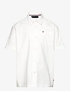 SOLID OXFORD SHIRT S/S - WHITE