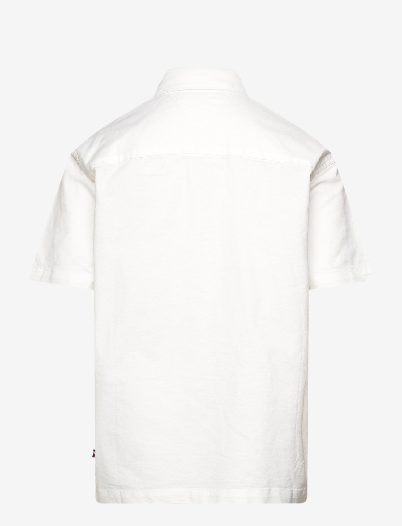 Tommy Hilfiger - SOLID OXFORD SHIRT S/S - kurzärmlige hemden - white - 1