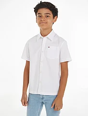 Tommy Hilfiger - SOLID OXFORD SHIRT S/S - short-sleeved shirts - white - 3
