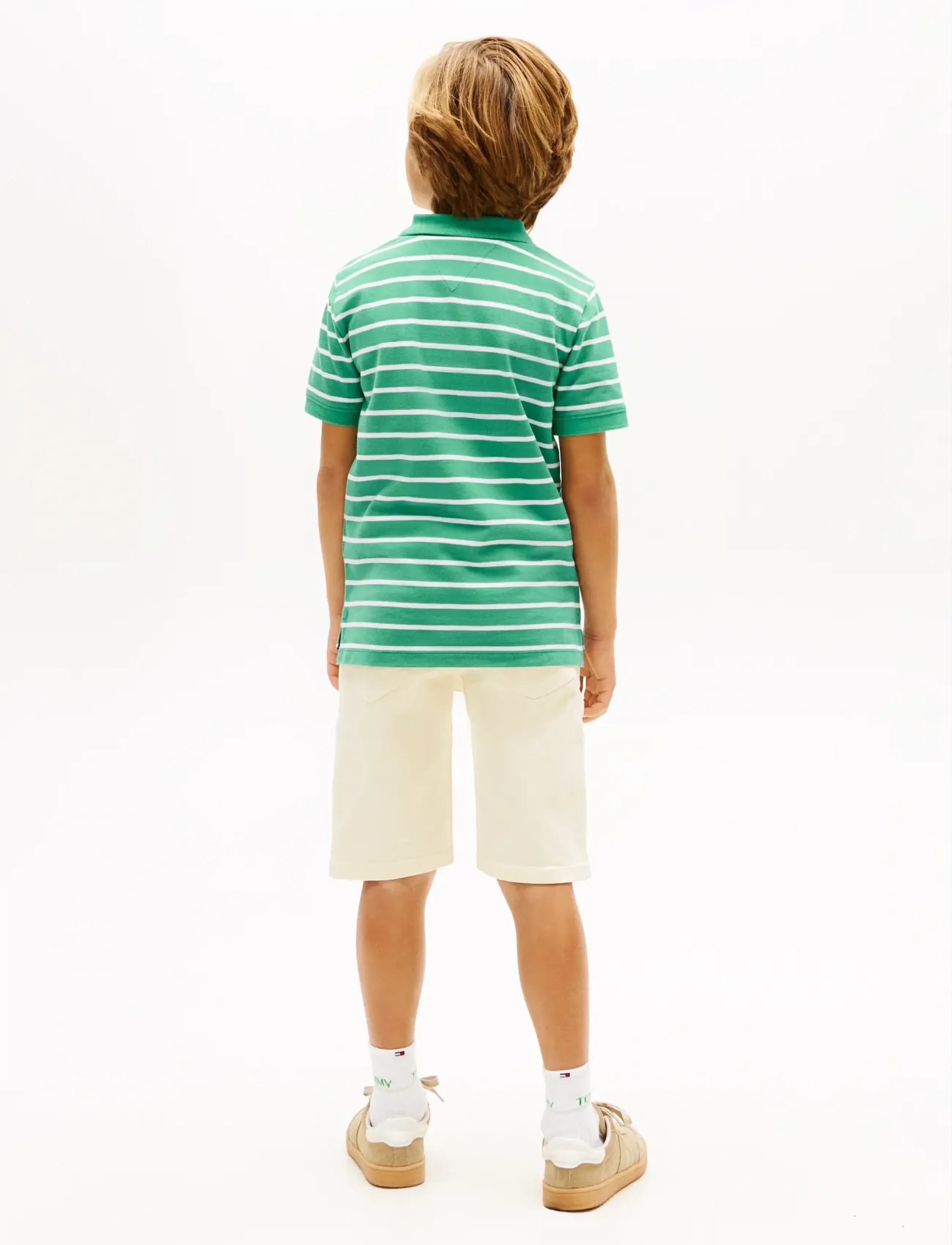 Tommy Hilfiger - FLAG POLO SS - lühikeste varrukatega polod - bahama green stripe - 2