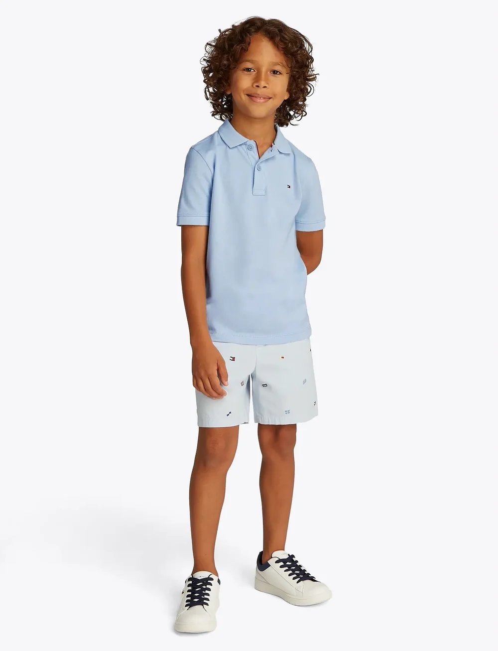 Tommy Hilfiger - FLAG POLO SS - kurzärmelig - breezy blue - 0