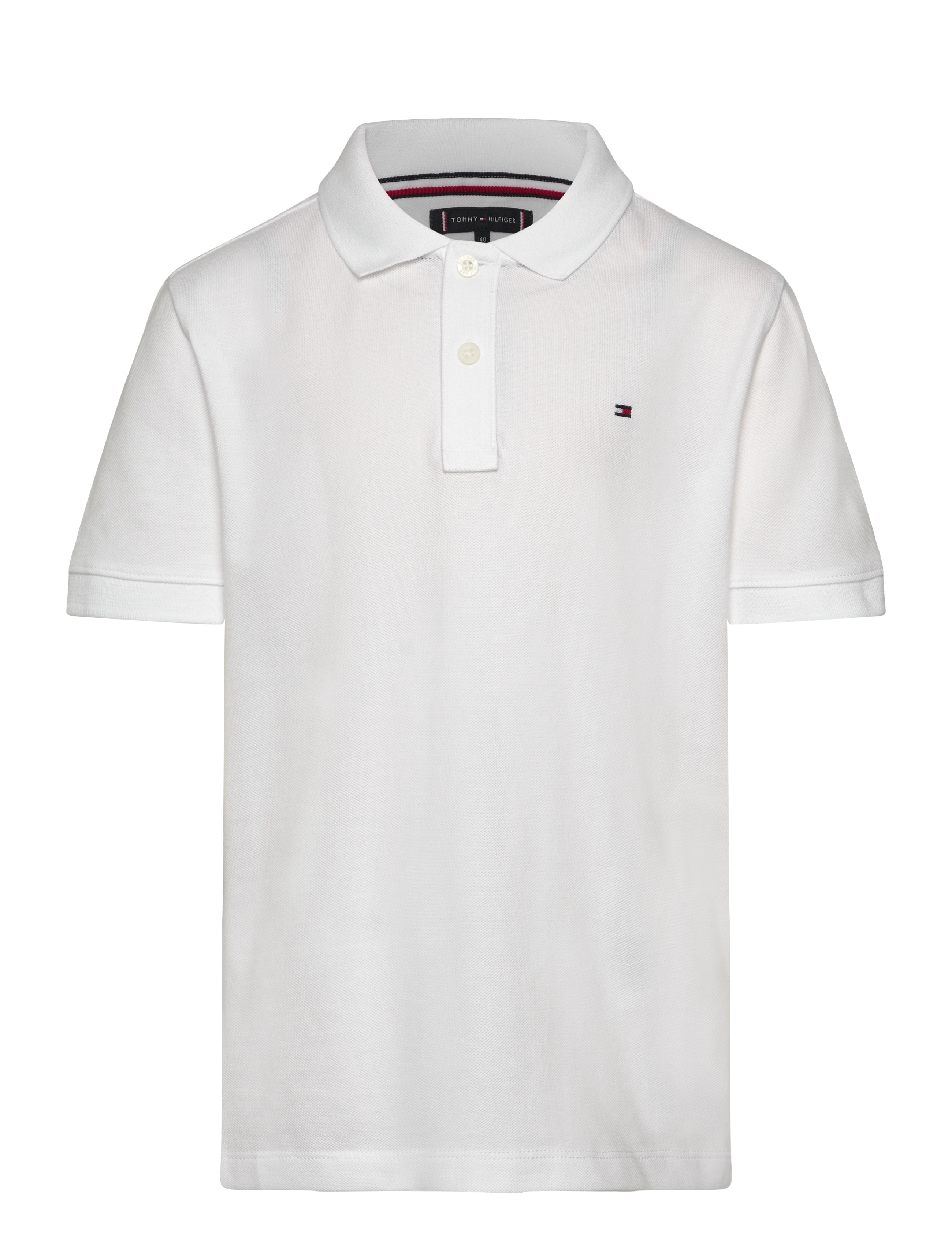 Tommy Hilfiger FLAG POLO SS - Poloshirts - BRIGHT WHITE / white