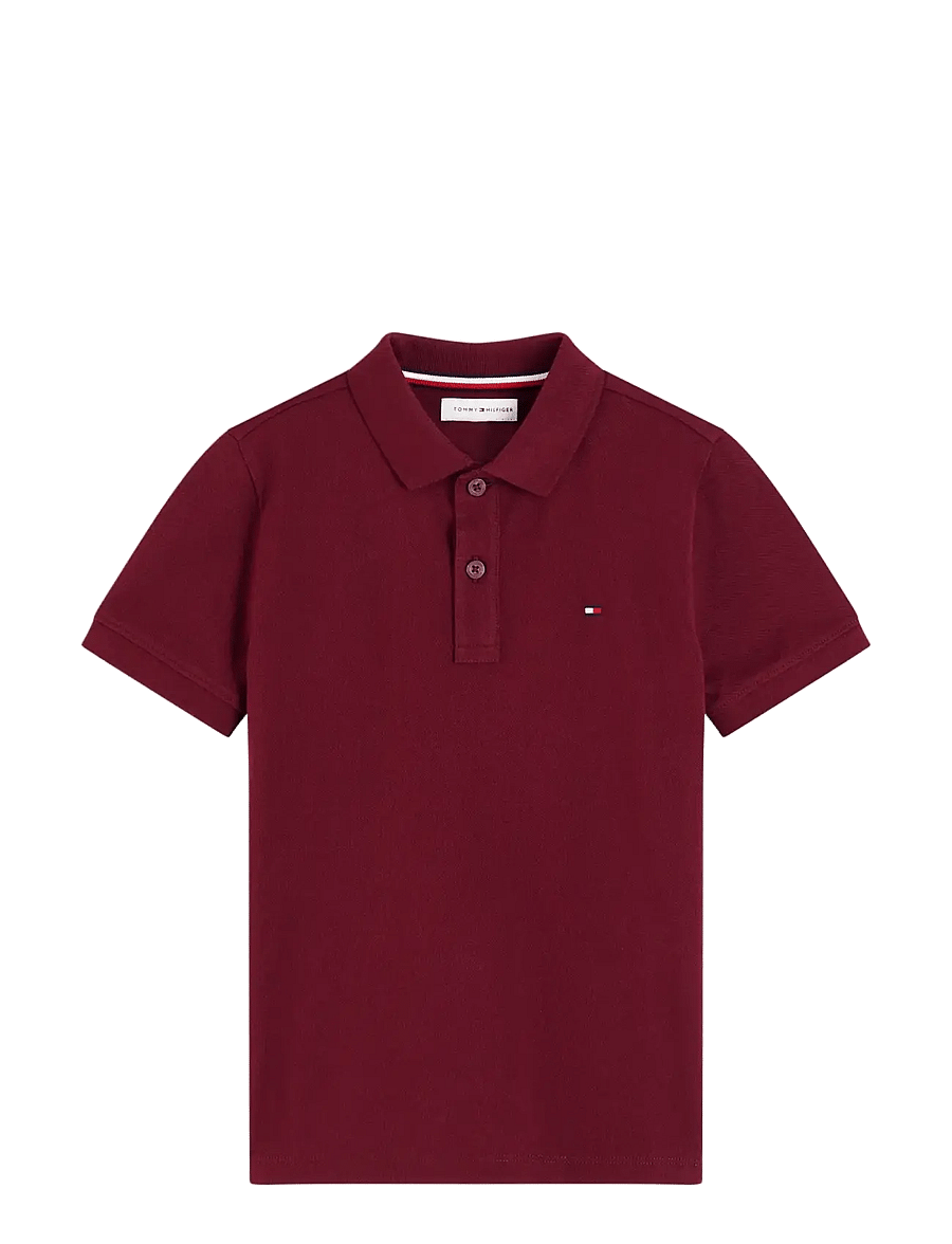 Tommy Hilfiger - FLAG POLO SS - lyhythihaiset - burgundy - 1