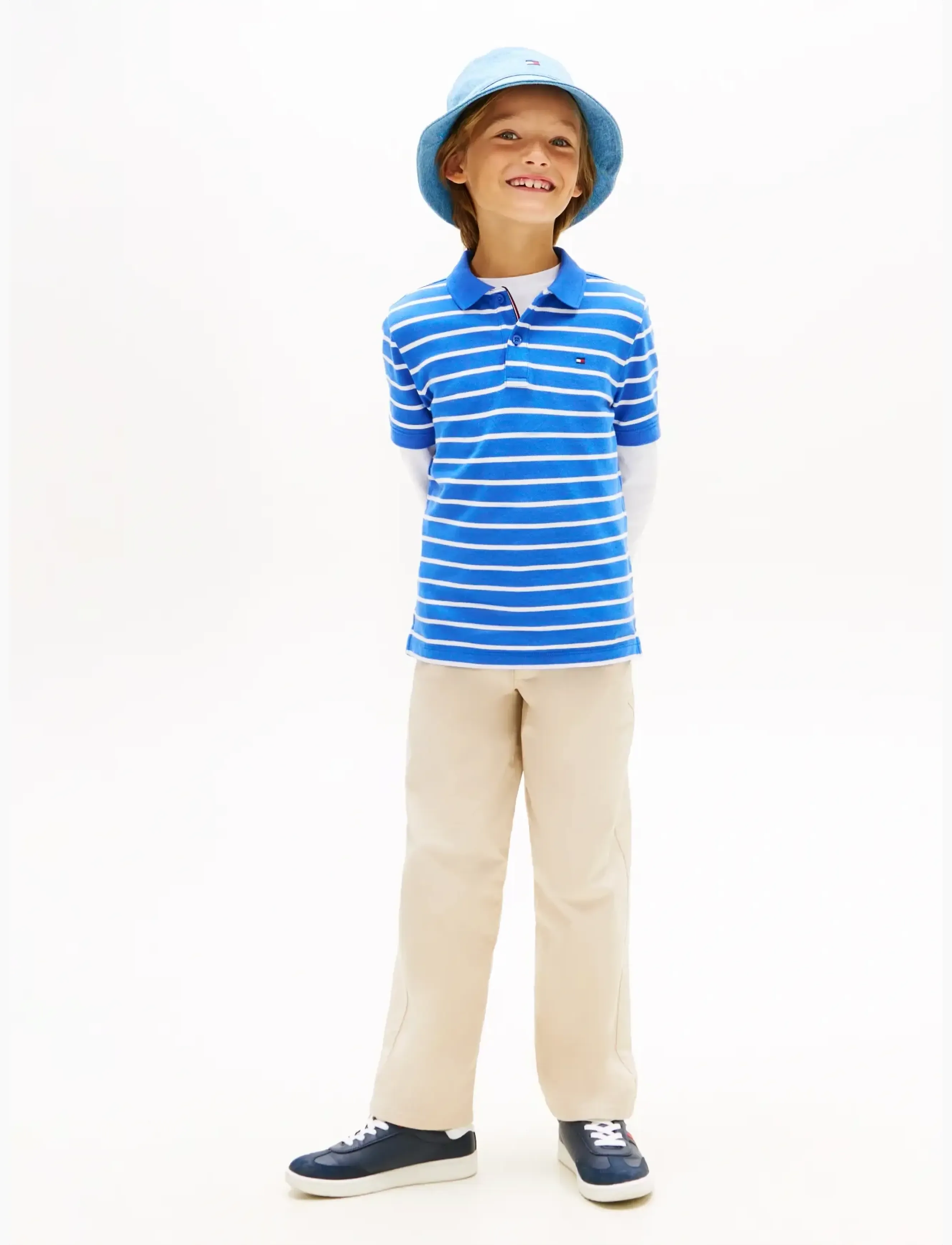 Tommy Hilfiger - FLAG POLO SS - lühikeste varrukatega polod - empire blue stripe - 3