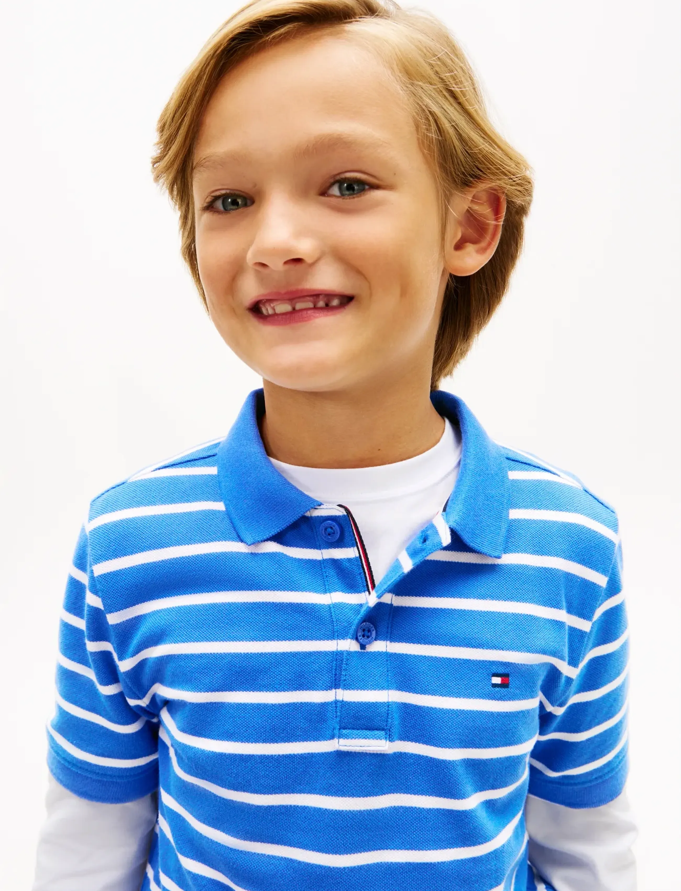 Tommy Hilfiger - FLAG POLO SS - lühikeste varrukatega polod - empire blue stripe - 4