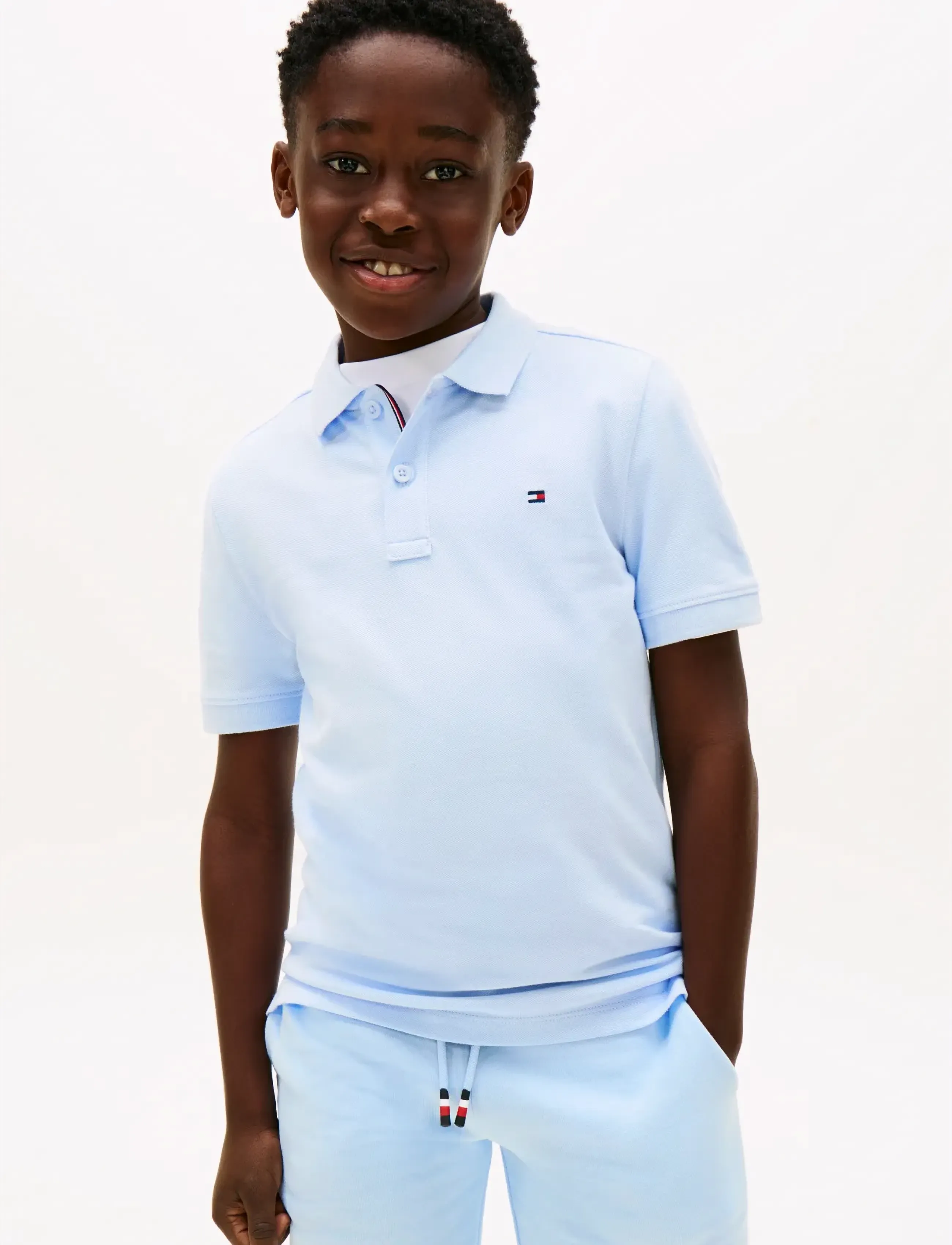 Tommy Hilfiger FLAG POLO SS - Pikéer - SWEET BLUE / blue