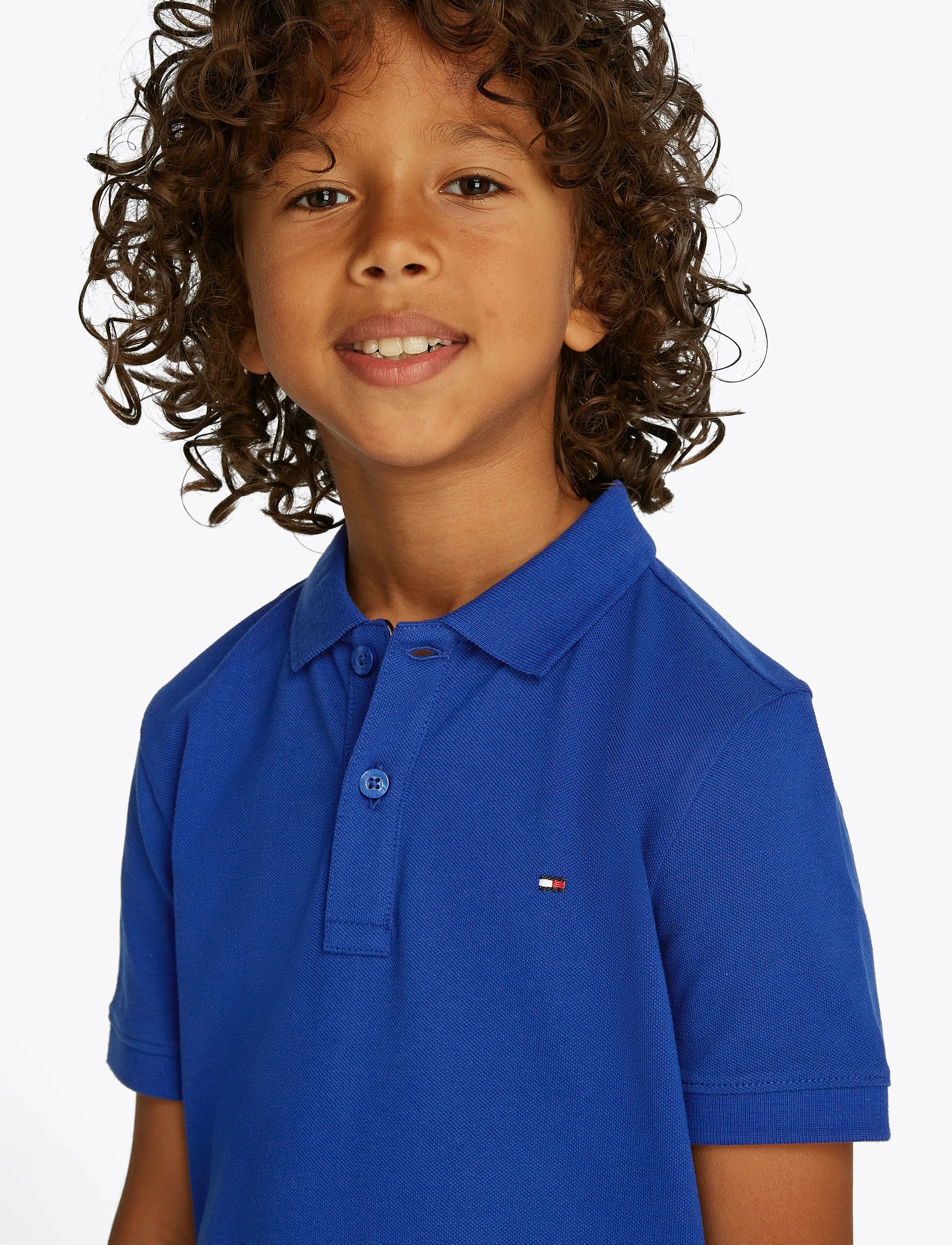 Tommy Hilfiger - FLAG POLO SS - short-sleeved polos - wedge blue - 4