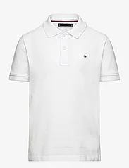 Tommy Hilfiger - FLAG POLO S/S - short-sleeved polos - white - 0