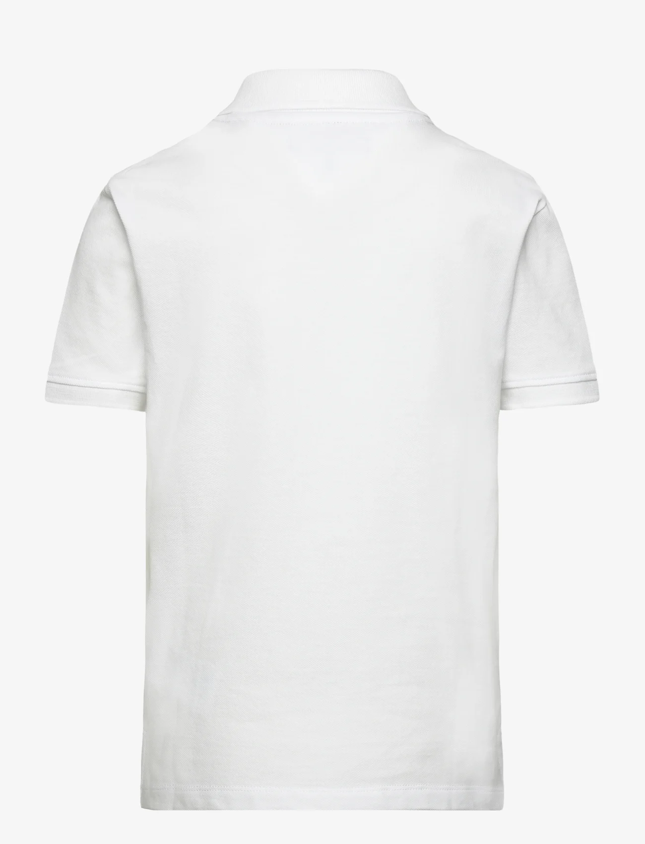 Tommy Hilfiger - FLAG POLO S/S - polo shirts - white - 1