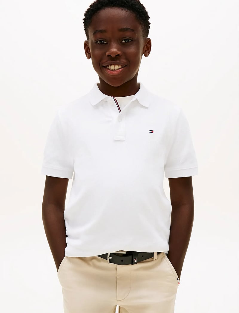 Tommy Hilfiger - FLAG POLO SS - kurzärmelig - white - 0