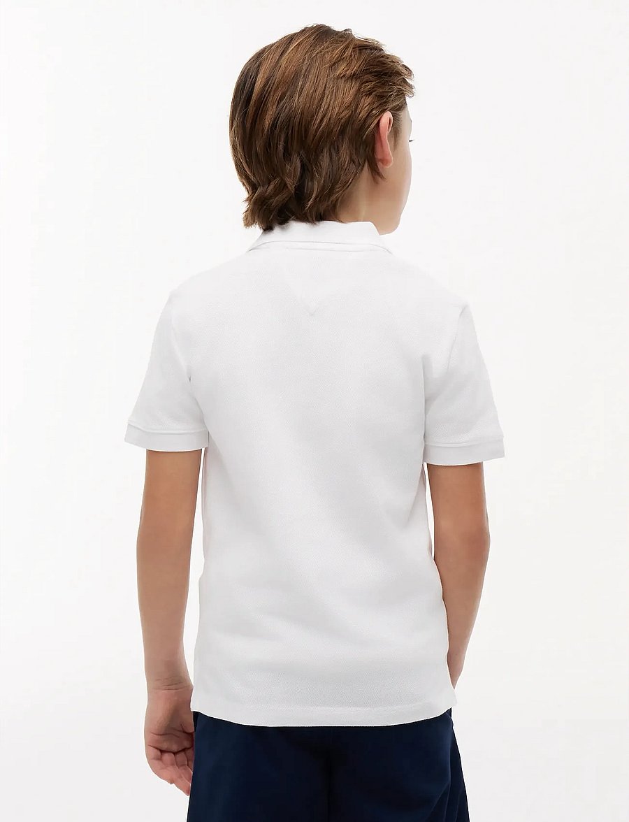 Tommy Hilfiger - FLAG POLO SS - kortärmade pikéer - white - 3