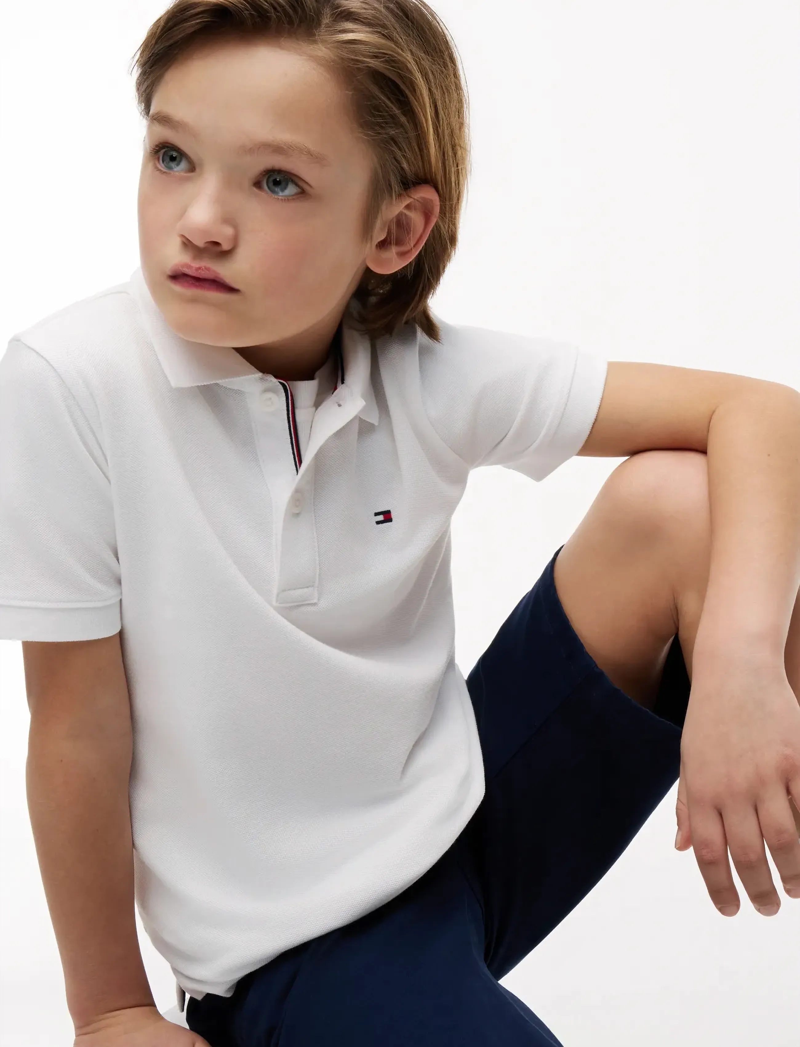 Tommy Hilfiger - FLAG POLO SS - lyhythihaiset - white - 4