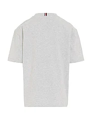 Tommy Hilfiger - STRIPE CHEST HILFIGER - kortärmade t-shirts - new light grey heather - 4