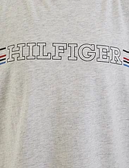 Tommy Hilfiger - STRIPE CHEST HILFIGER - lyhythihaiset t-paidat - new light grey heather - 5