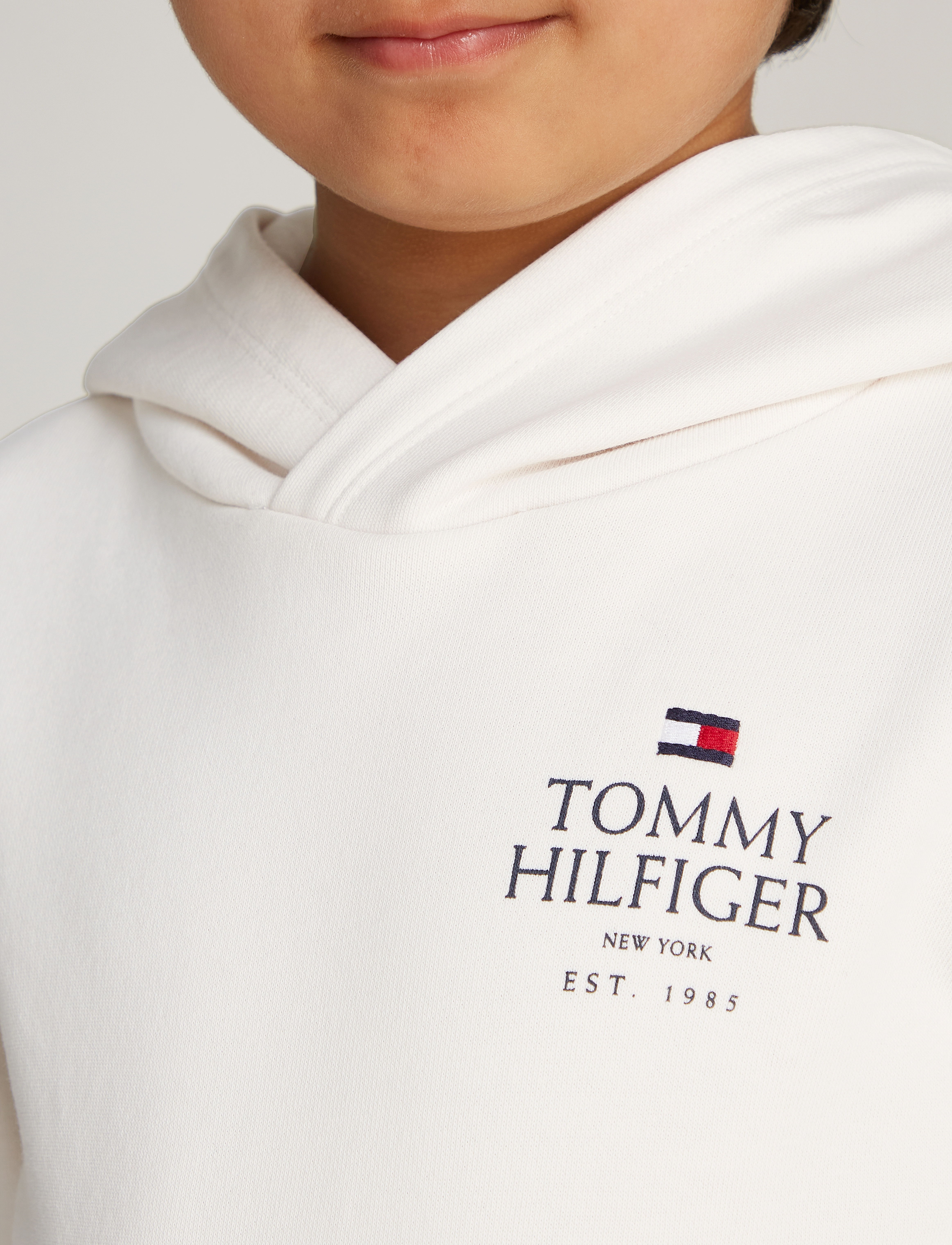 Tommy Hilfiger - TH LOGO PUFF PRINT REG HOODIE - ancient white - 4