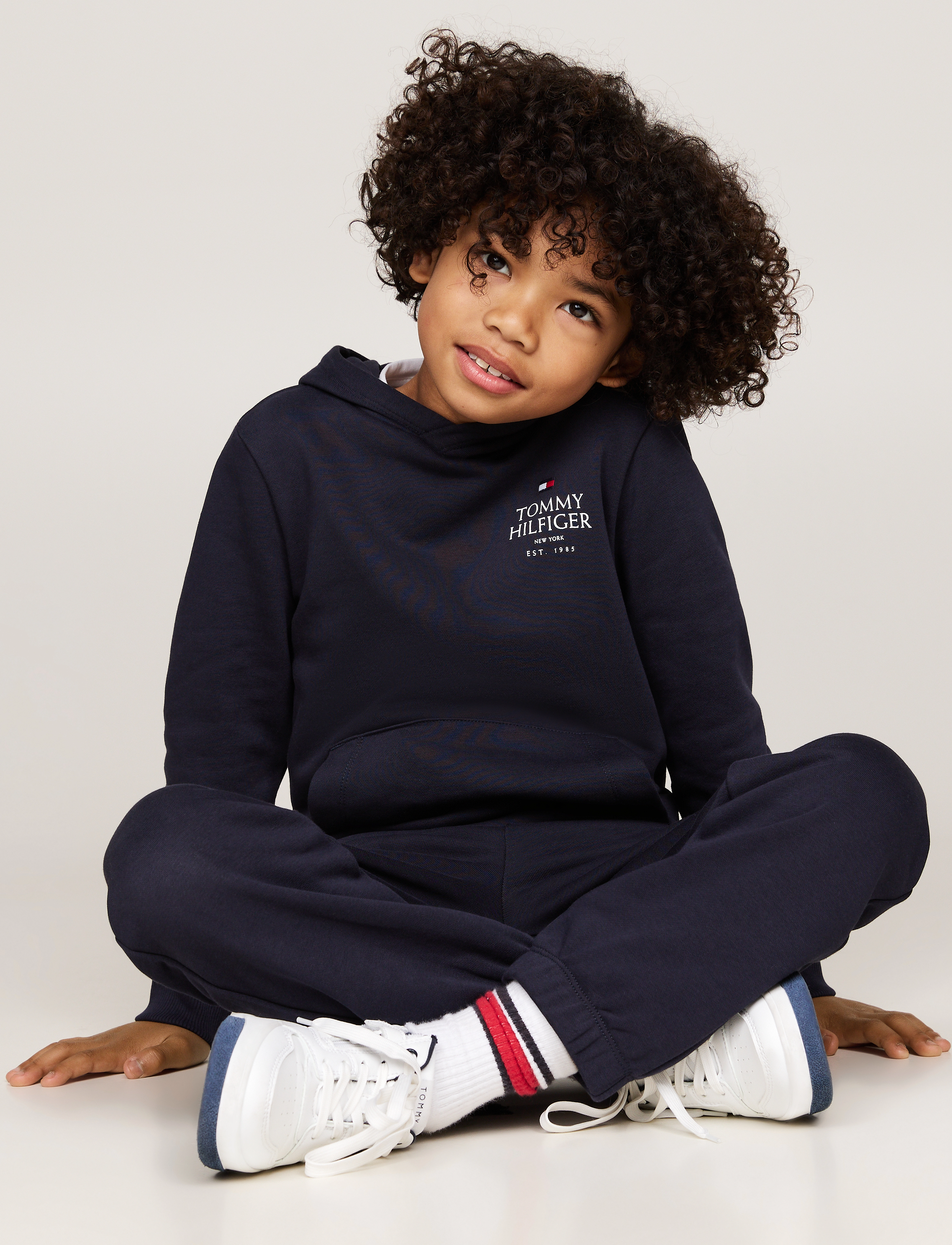 Tommy Hilfiger - TH LOGO PUFF PRINT REG HOODIE - desert sky - 4