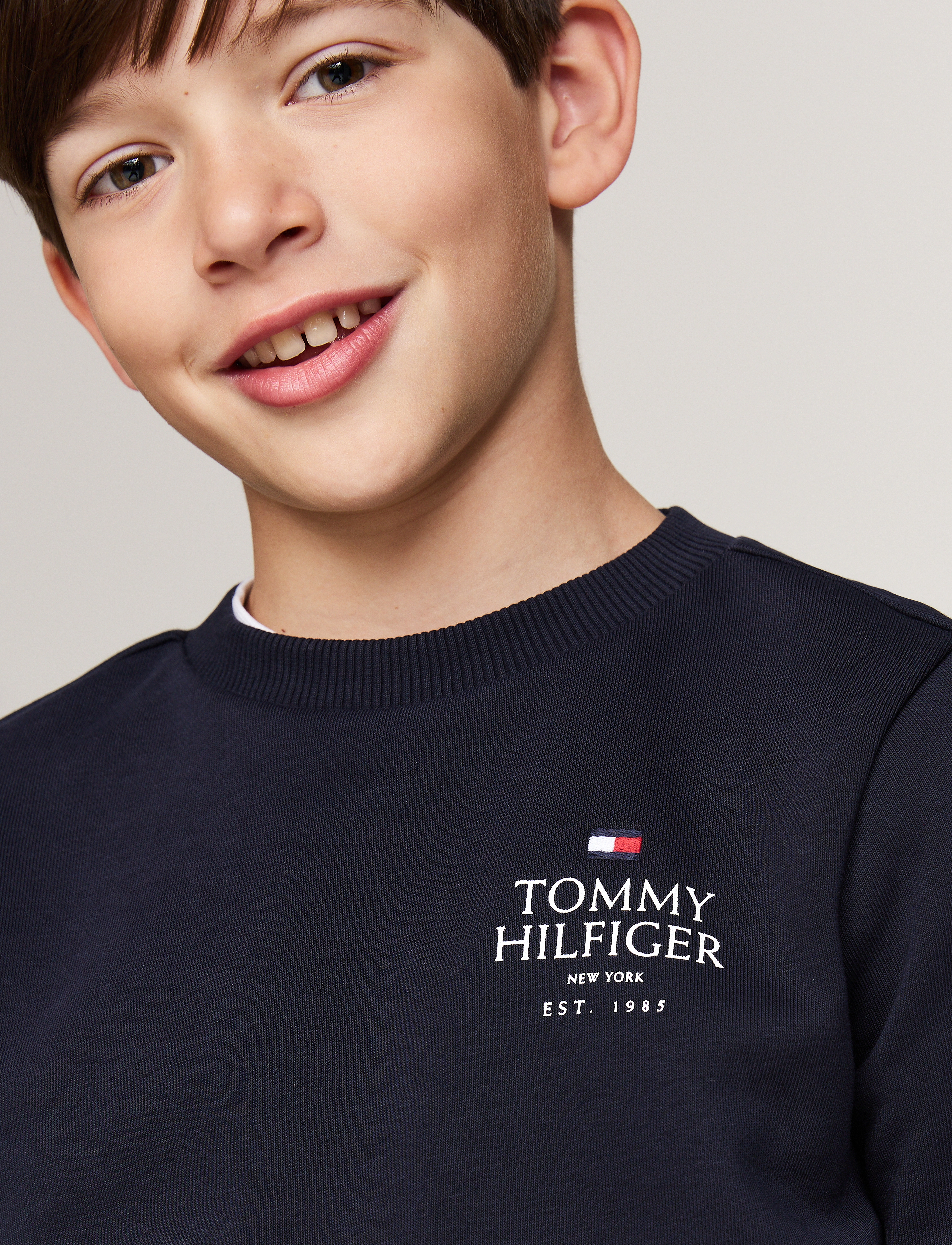 Tommy Hilfiger - TH LOGO PUFF EMBR REG SWEATSHIRT - desert sky - 1