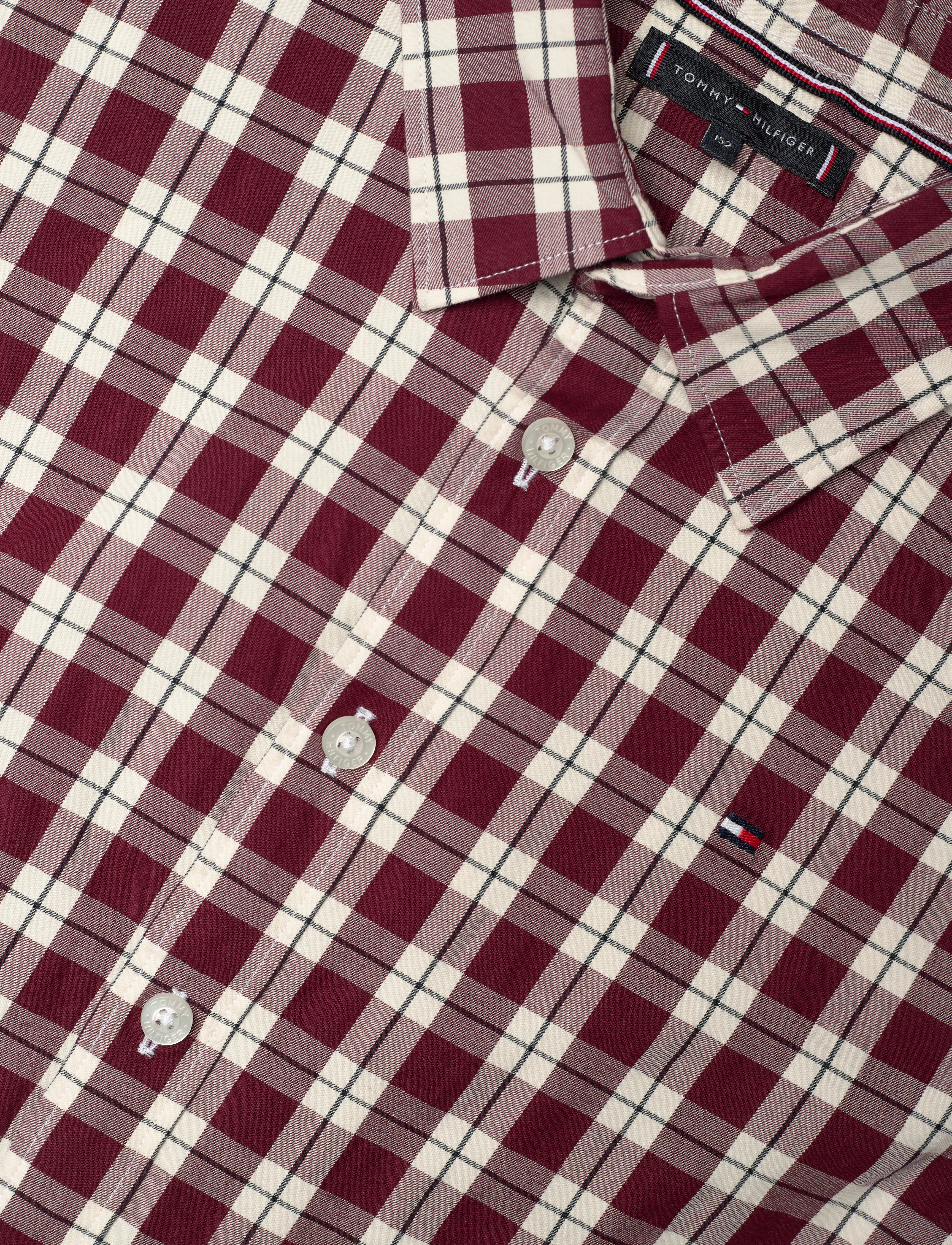Tommy Hilfiger - SMALL CHECK REGULAR SHIRT LS - rouge buffalo check - 4