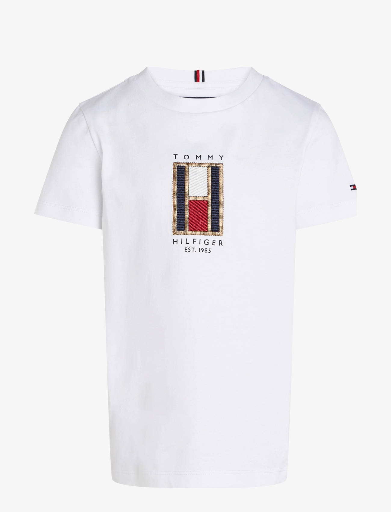 Tommy Hilfiger - FLAG EMBROIDERED REG TEE SS - white - 1