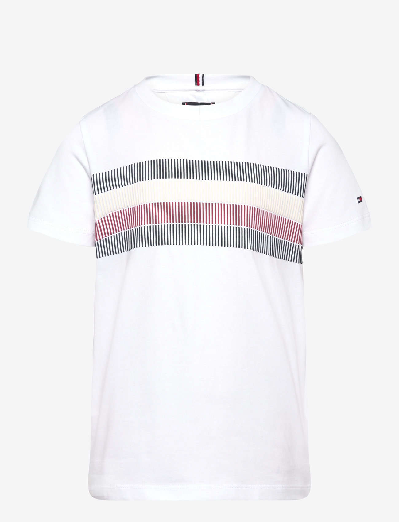 Tommy Hilfiger - GLOBAL STRIPE PRINT REG TEE SS - white - 0
