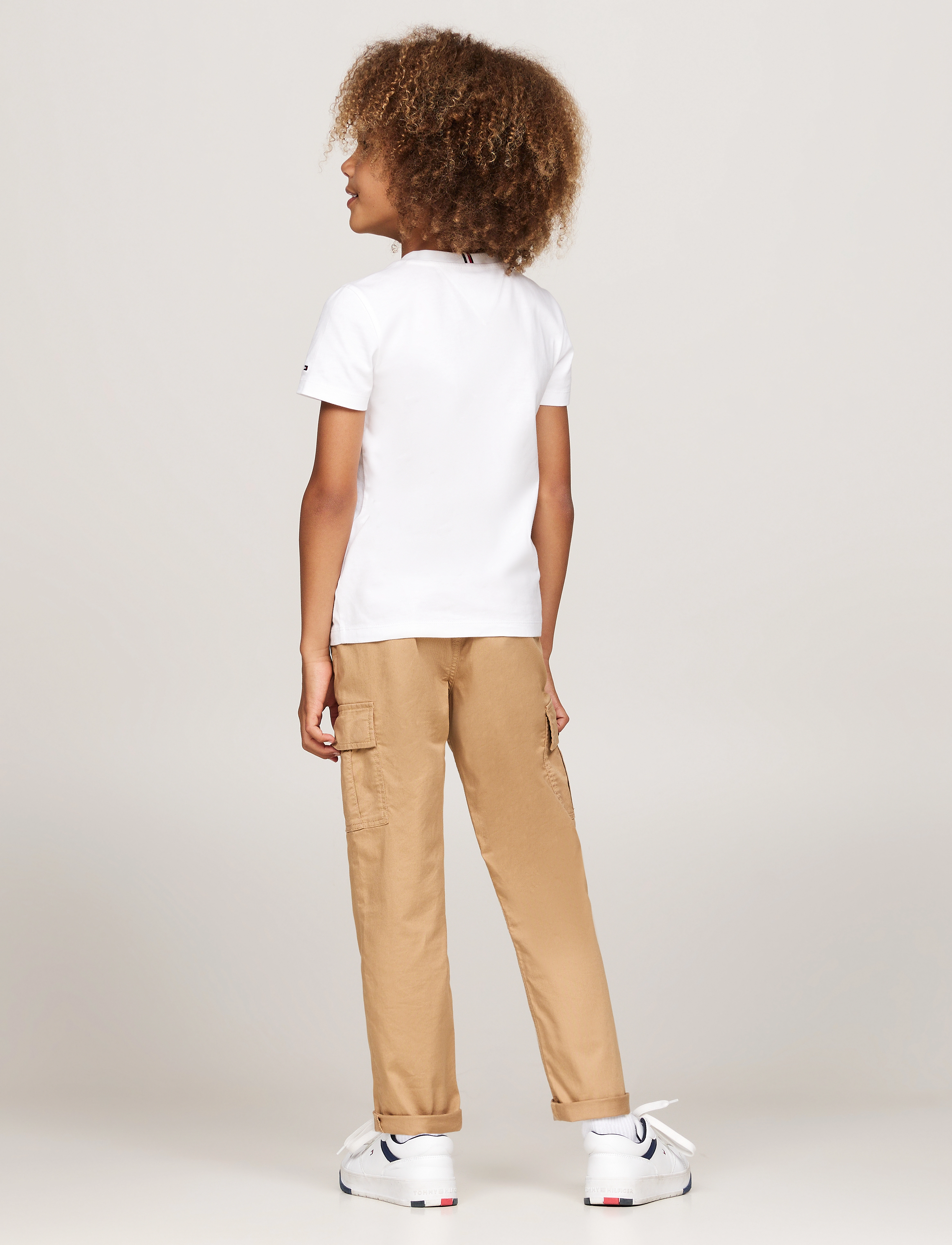 Tommy Hilfiger - GLOBAL STRIPE PRINT REG TEE SS - white - 5