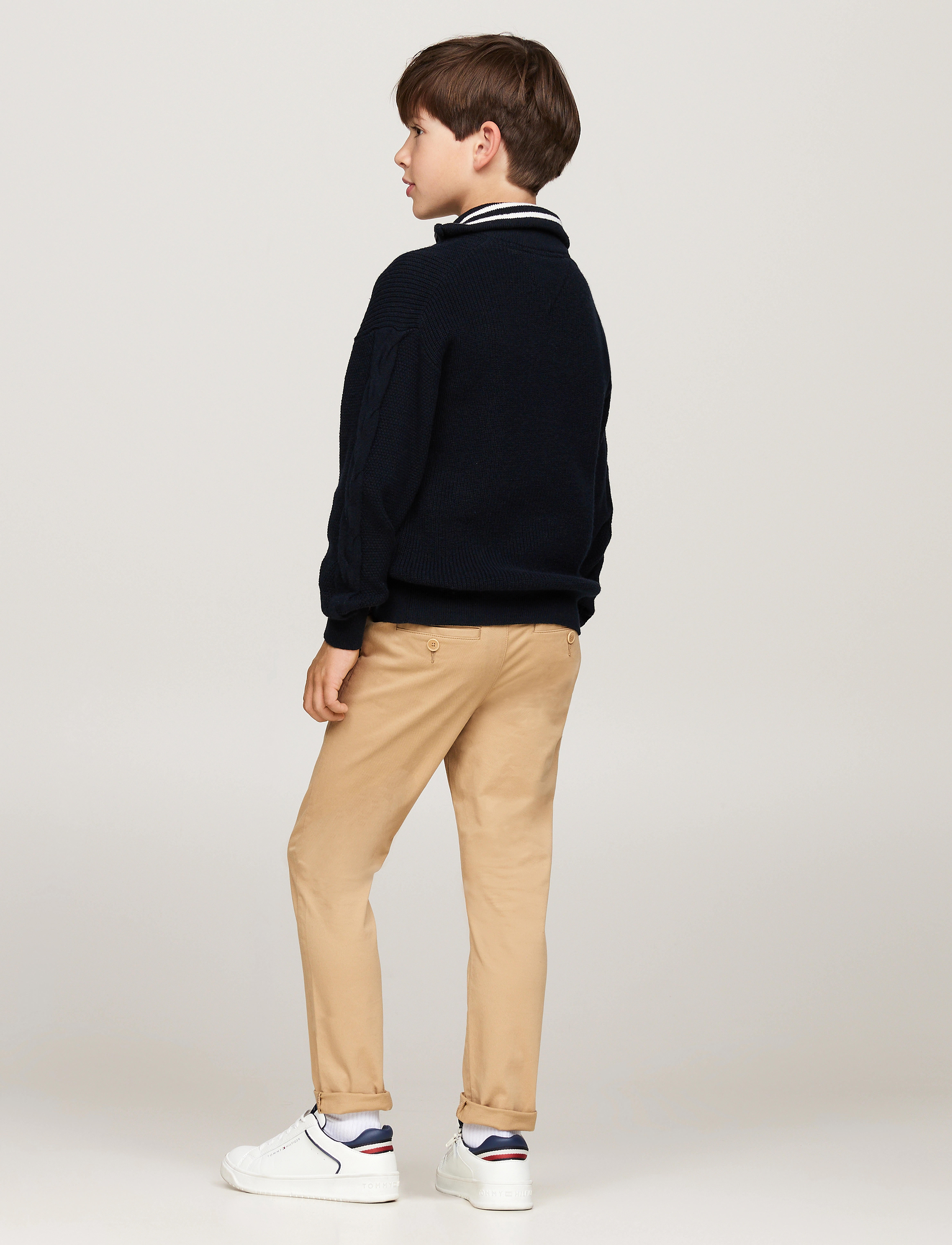 Tommy Hilfiger - TURTLENECK HALF ZIP SWEATER - desert sky - 2