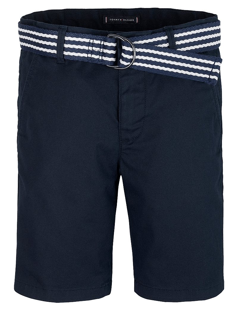 Tommy Hilfiger - WOVEN BELTED SHORT - chino-shorts - dark night navy - 0
