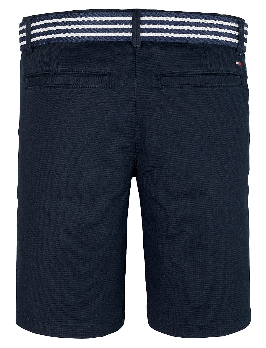 Tommy Hilfiger - WOVEN BELTED SHORT - chino-shorts - dark night navy - 1