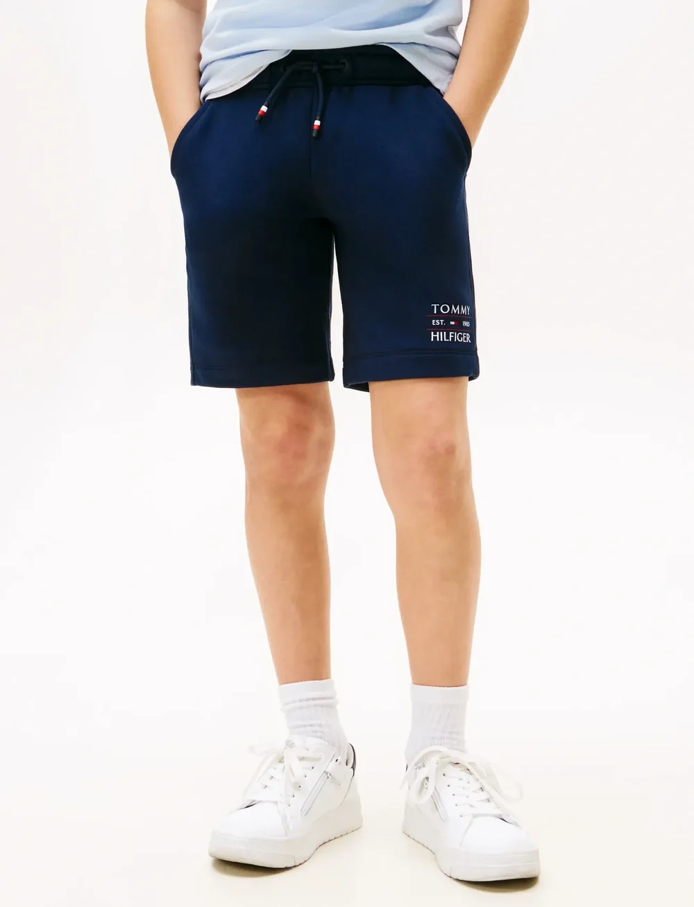 Tommy Hilfiger - TOMMY FLAG HILFIGER SWEATSHORT - mjukisshorts - dark night navy - 0
