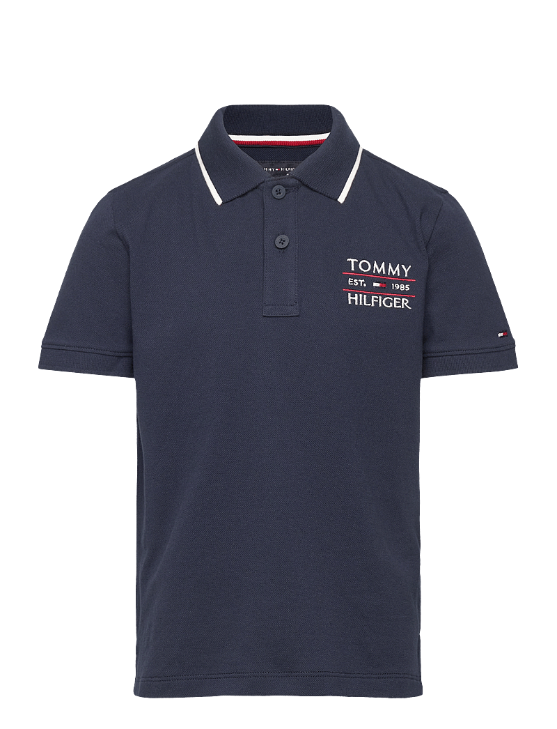 Tommy Hilfiger - TOMMY FLAG HILFIGER POLO REG SS - kurzärmelig - dark night navy - 1