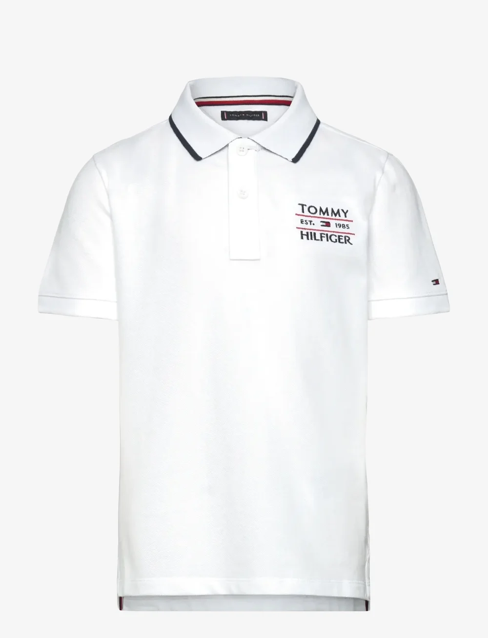 Tommy Hilfiger - TOMMY FLAG HILFIGER POLO REG SS - kortærmede poloer - white - 1
