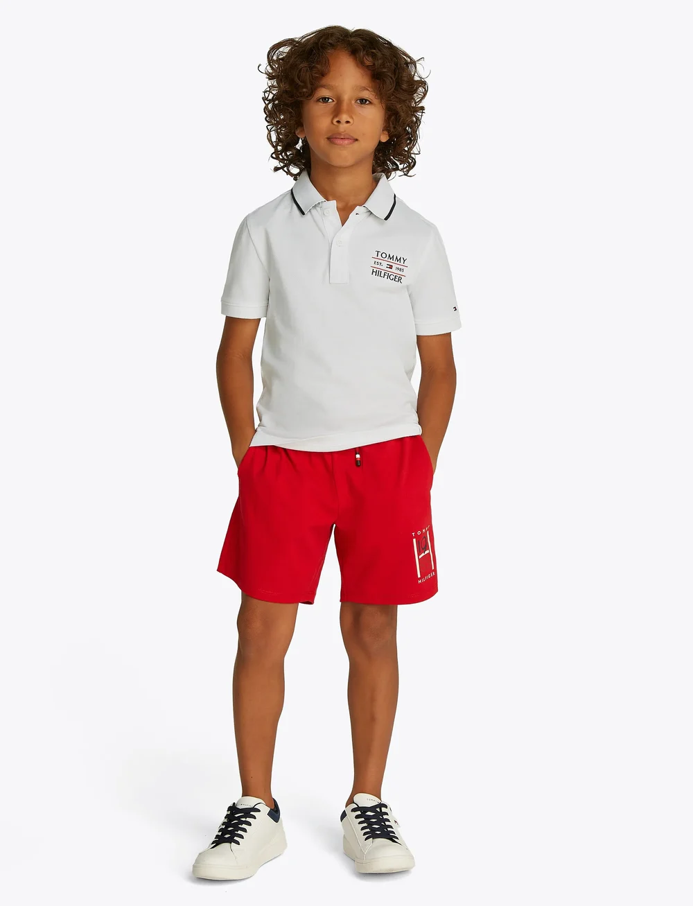 Tommy Hilfiger - TOMMY FLAG HILFIGER POLO REG SS - kortærmede poloer - white - 0
