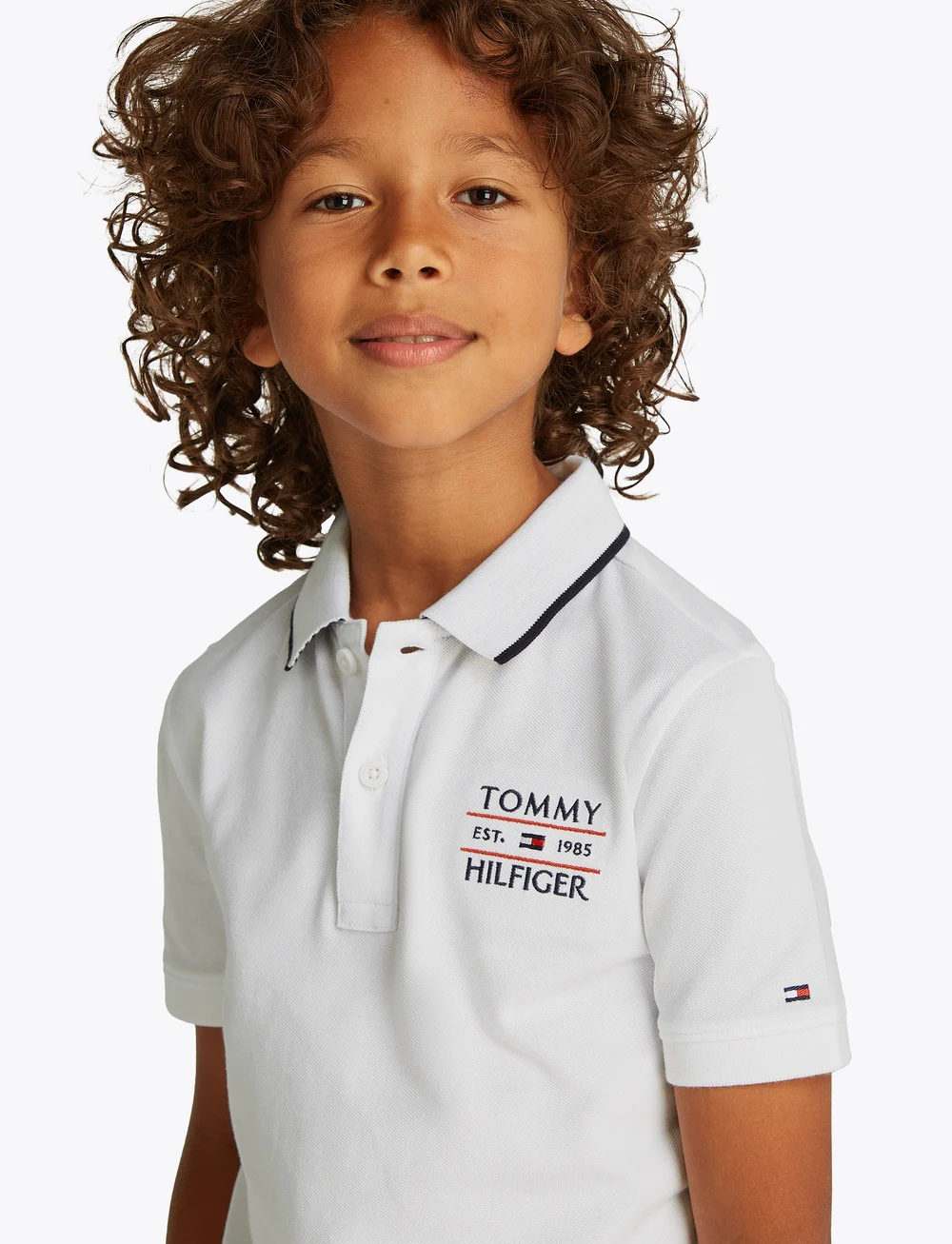 Tommy Hilfiger - TOMMY FLAG HILFIGER POLO REG SS - kortærmede poloer - white - 3