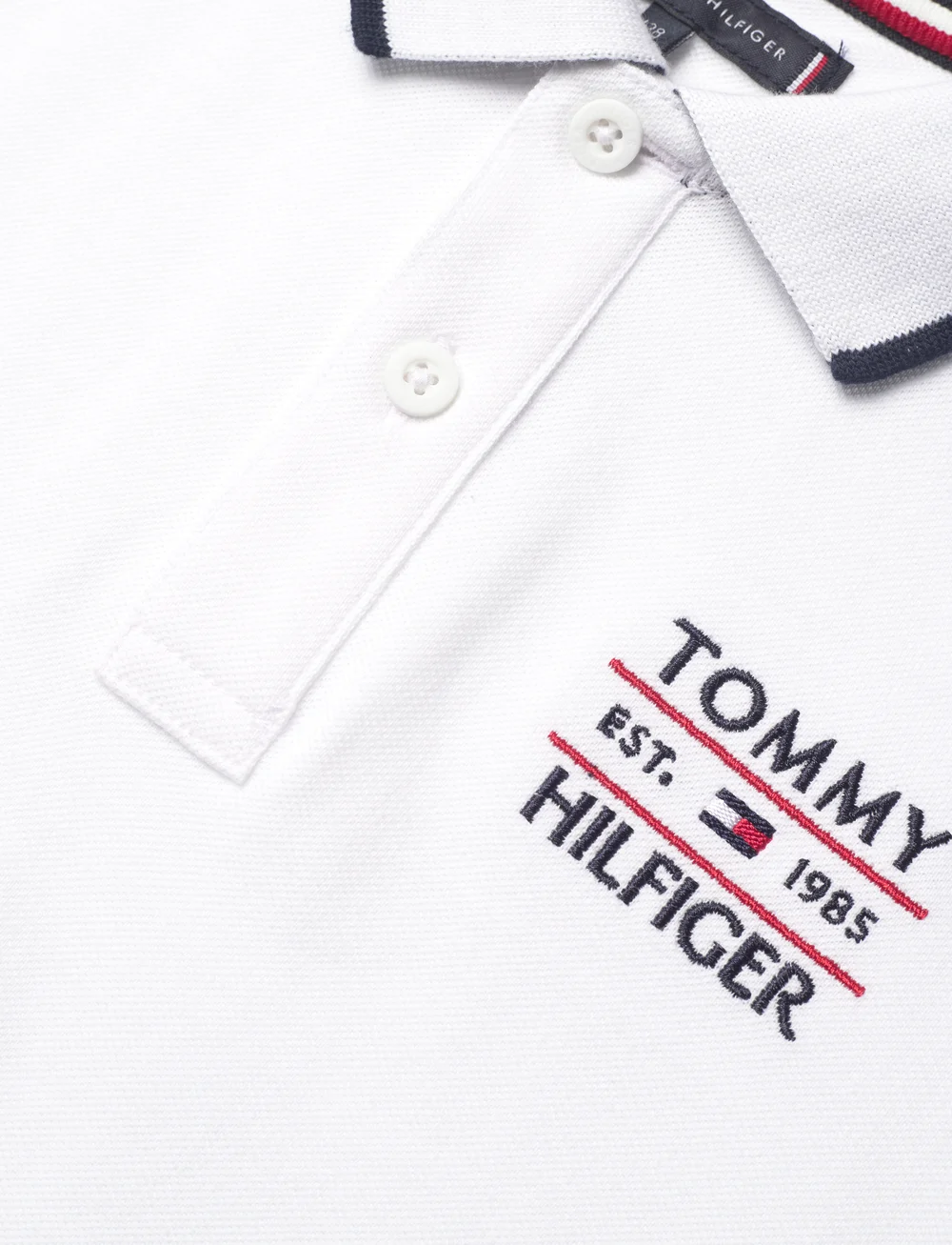 Tommy Hilfiger - TOMMY FLAG HILFIGER POLO REG SS - kortærmede poloer - white - 4