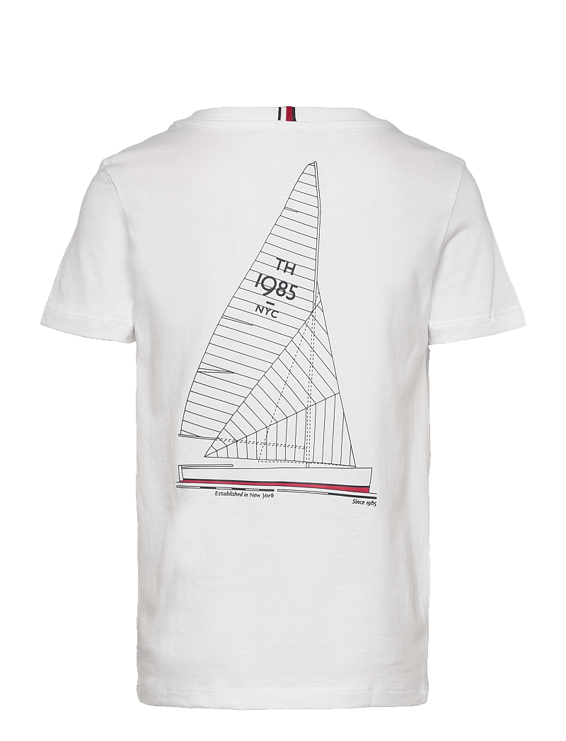 Tommy Hilfiger - HILFIGER YACHT PRINT TEE - kortärmade t-shirts - white - 2