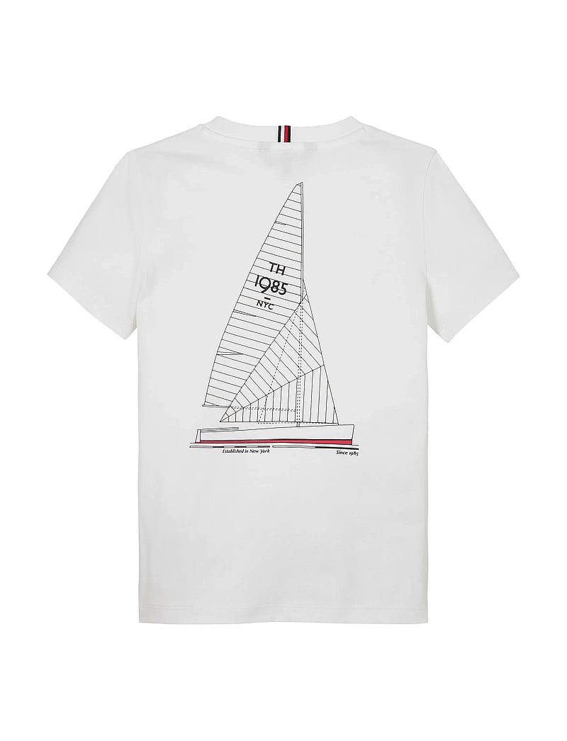 Tommy Hilfiger - HILFIGER YACHT PRINT TEE - kortärmade t-shirts - white - 5