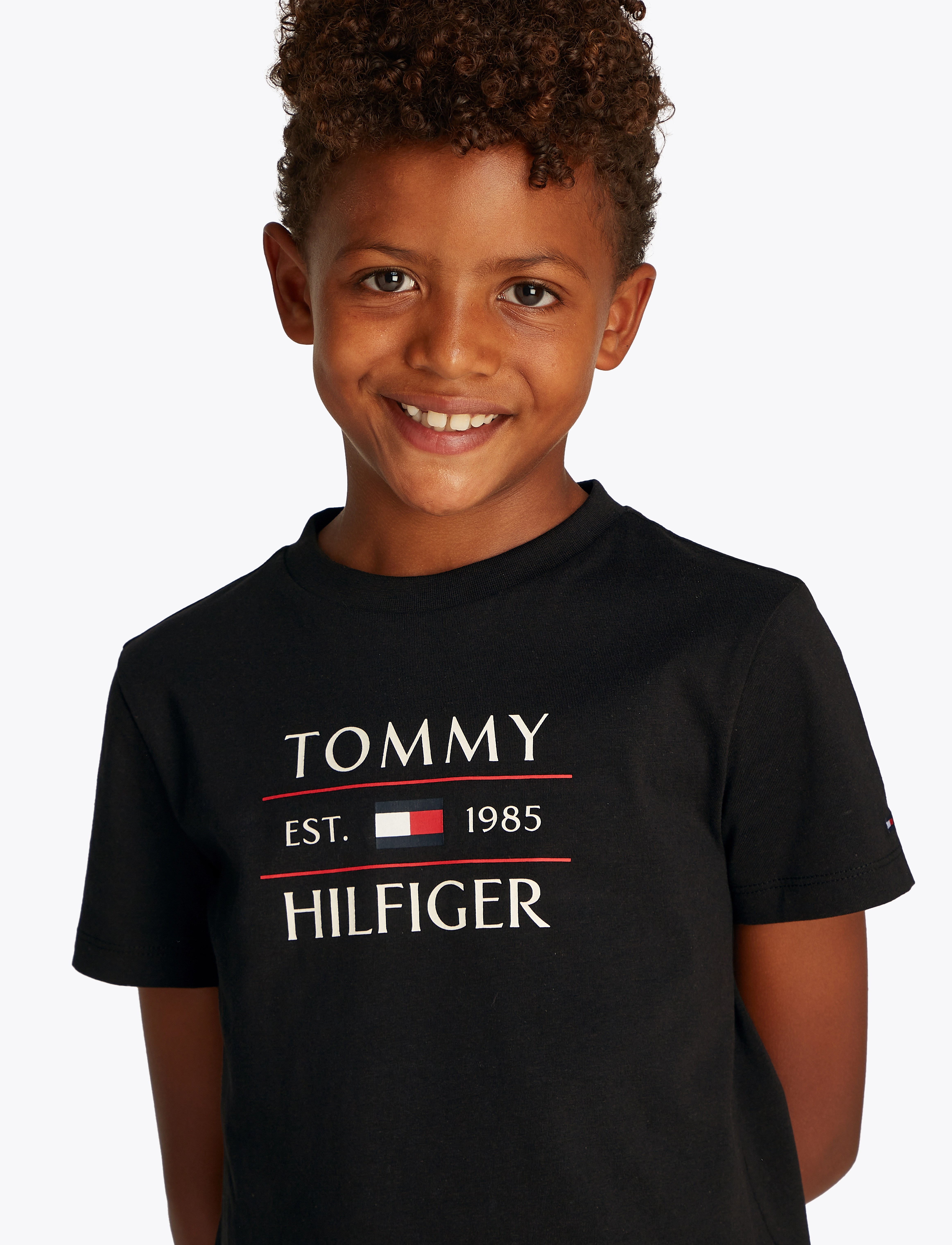 Tommy Hilfiger - TOMMY FLAG HILFIGER REG TEE SS - black - 3