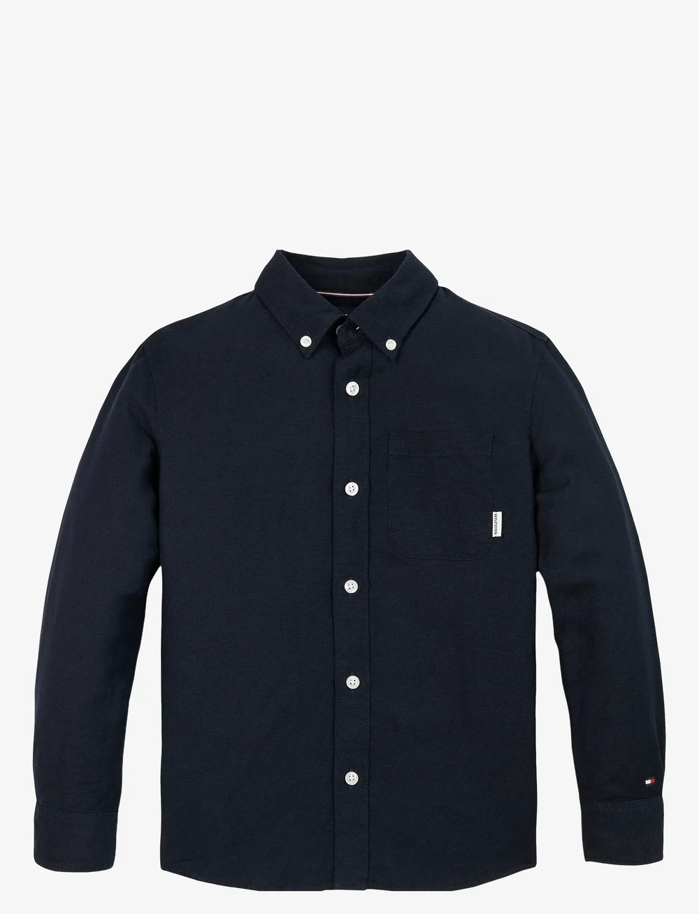 Tommy Hilfiger - LINEN BLEND RELAXED SHIRT LS - långärmade skjortor - dark night navy - 1