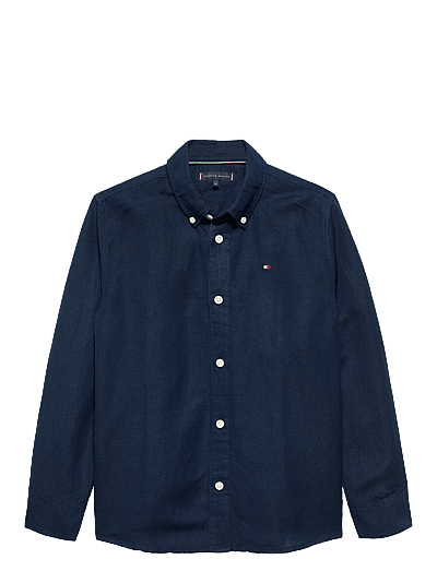 Linen Blend Relaxed Shirt Ls - LangæRmede Skjorter